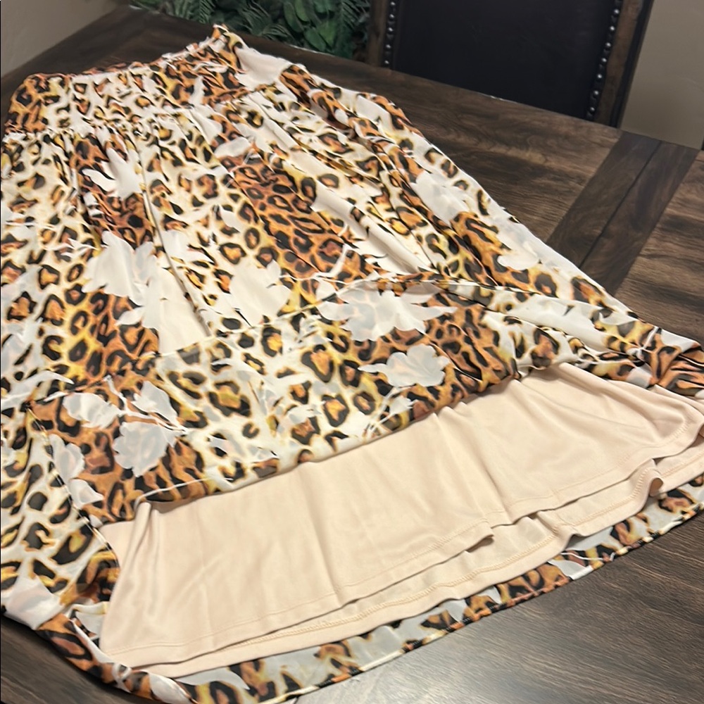 Boston Proper lined Jungle Maxi Skirt - Picture 11 of 14